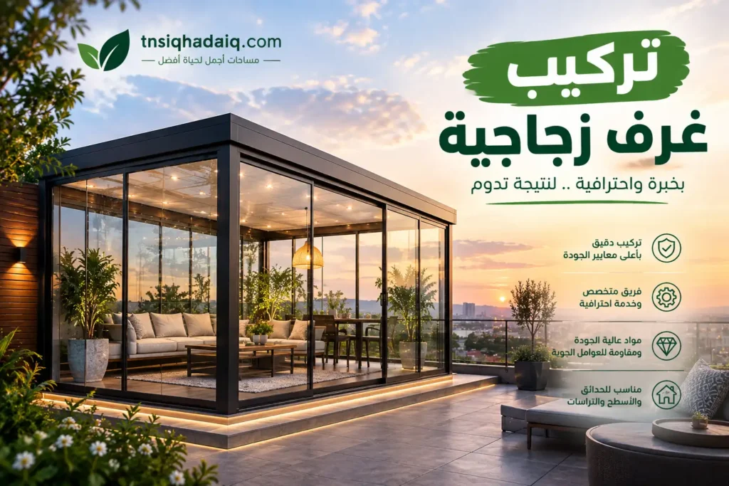 تركيب غرف زجاجية