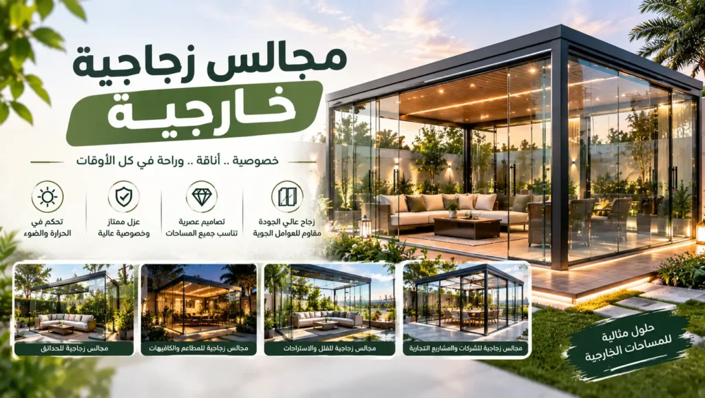 مجالس زجاجية خارجية